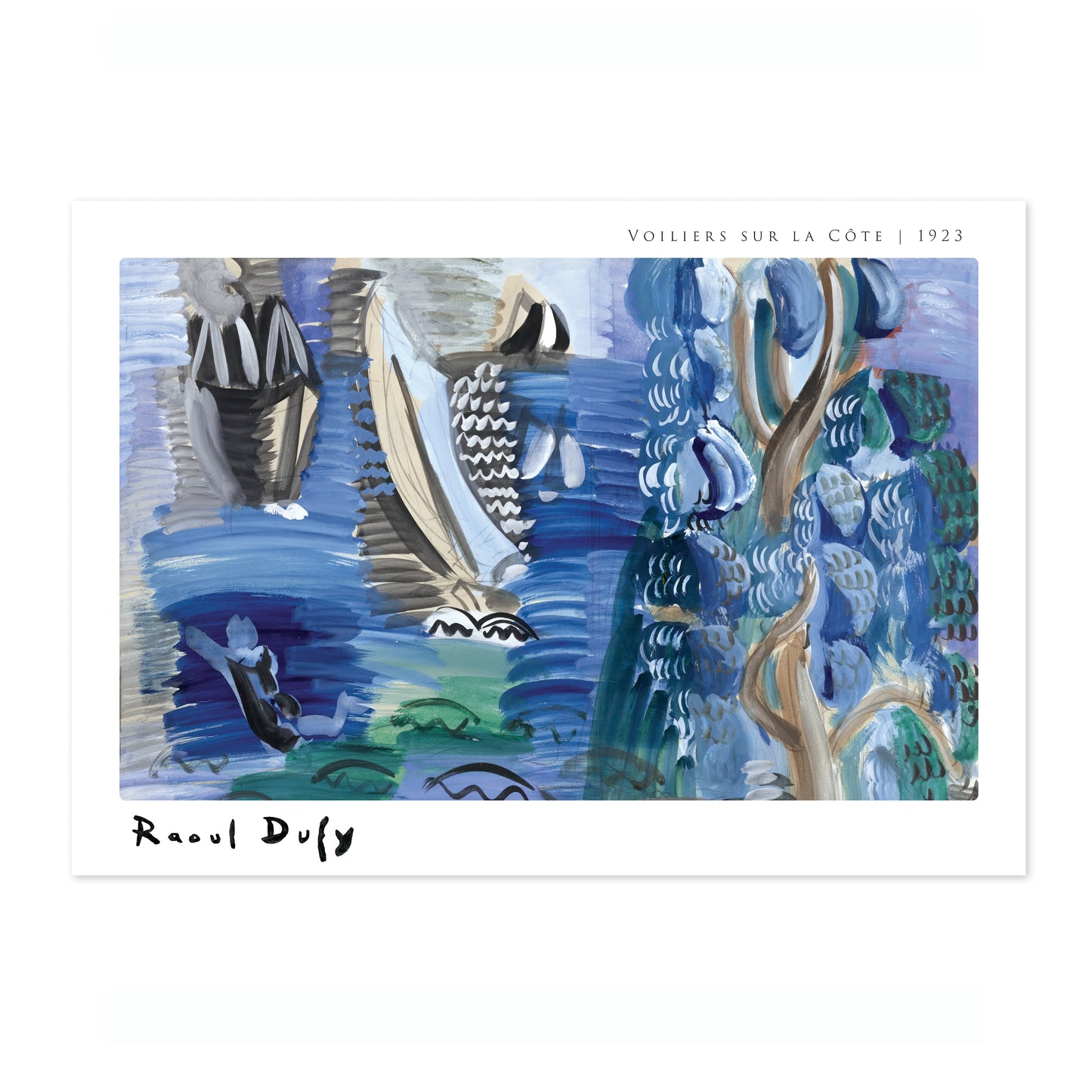 Voiliers sur la Côte