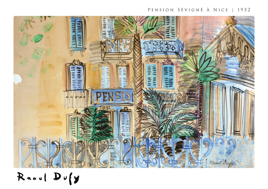Pension Sévigné in Nice - Print Only frame