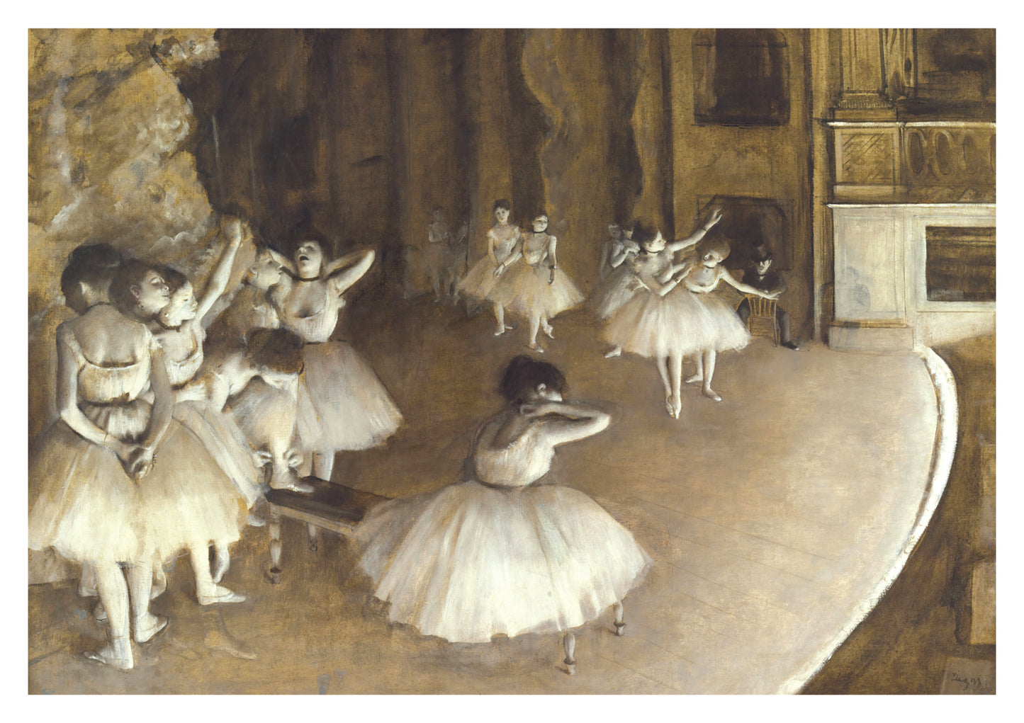 Balettrep på scenen