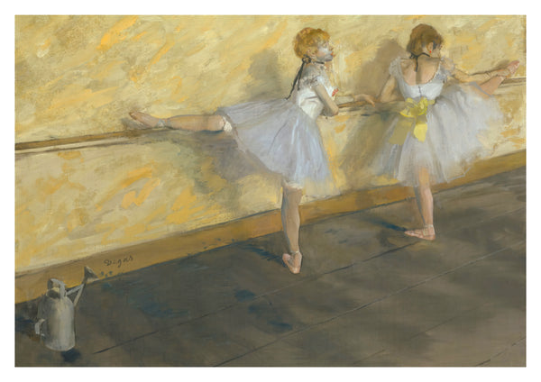 Dancers Practicing at the Barre