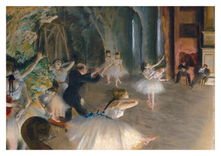 Die Probe auf der Bühne print