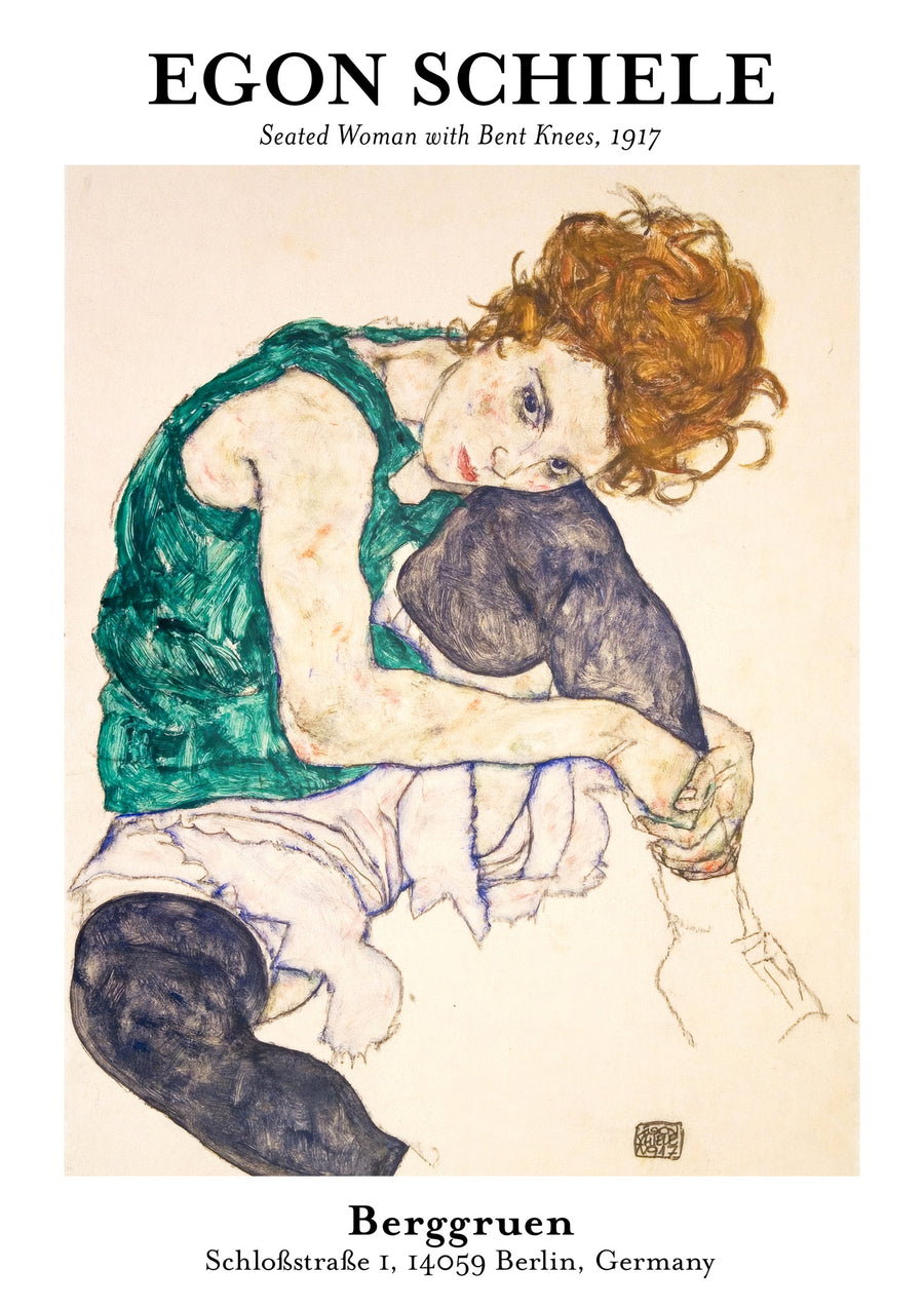Zittende vrouw - Print Only frame