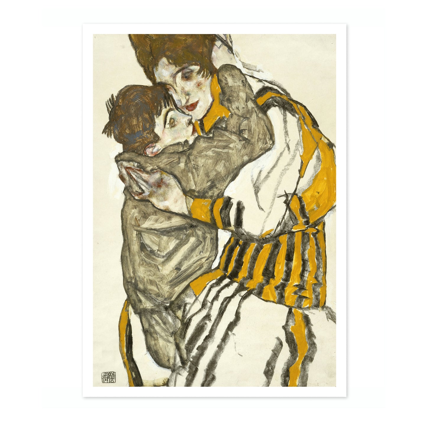 De vrouw van de kunstenaar met haar neef