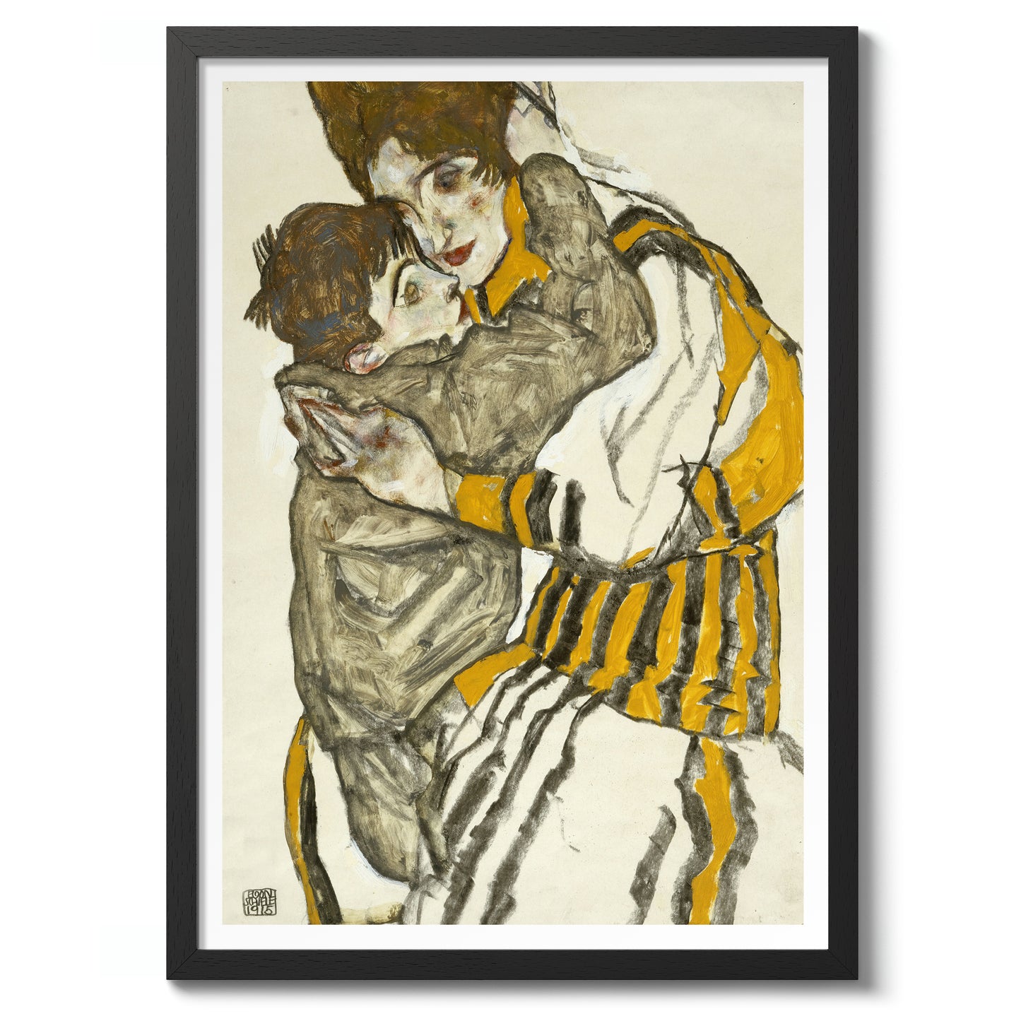 De vrouw van de kunstenaar met haar neef