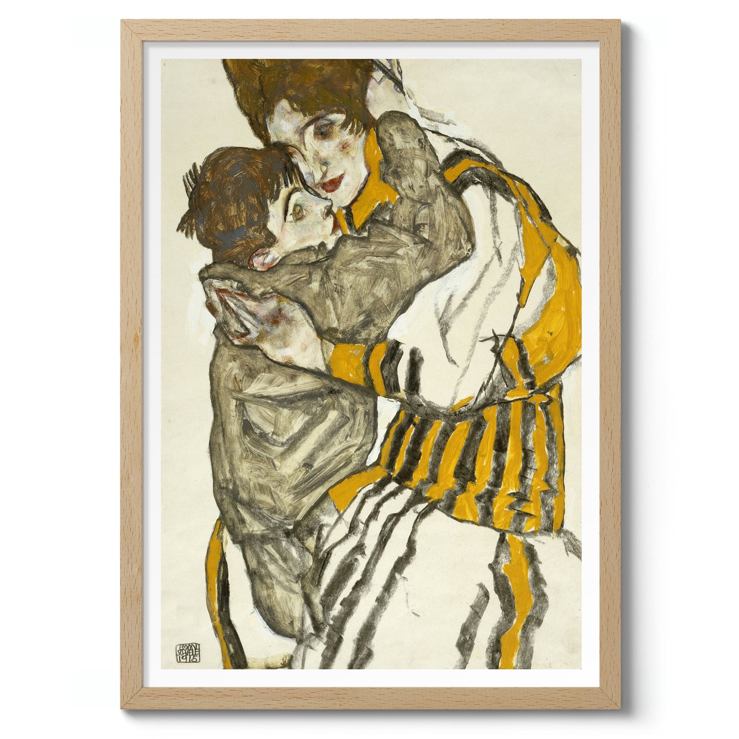 De vrouw van de kunstenaar met haar neef