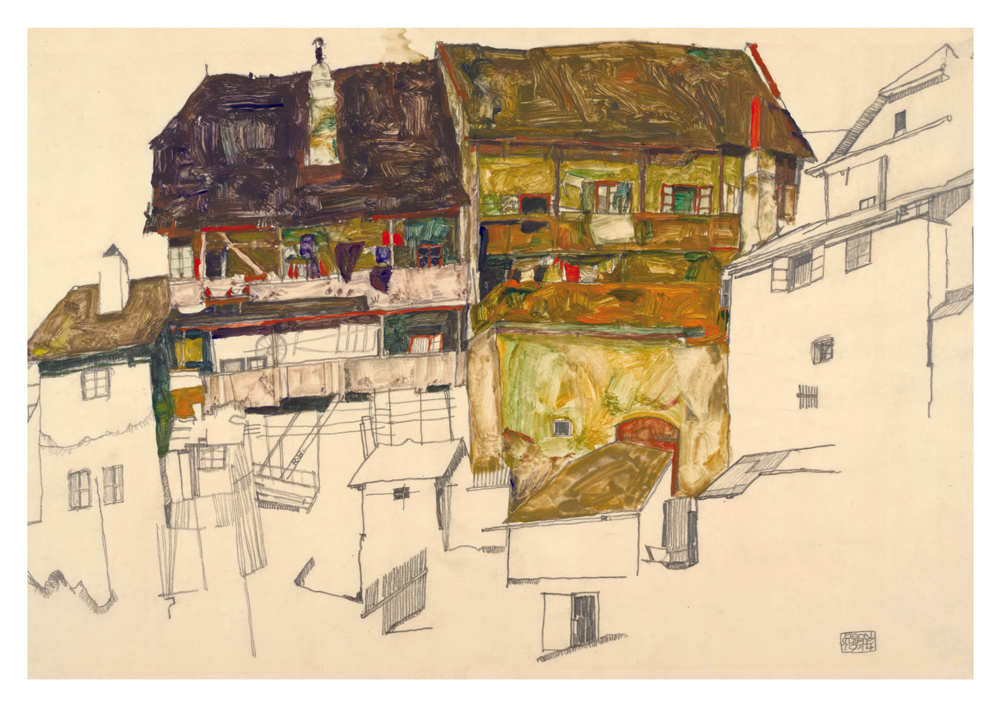 Alte Häuser in Krumau