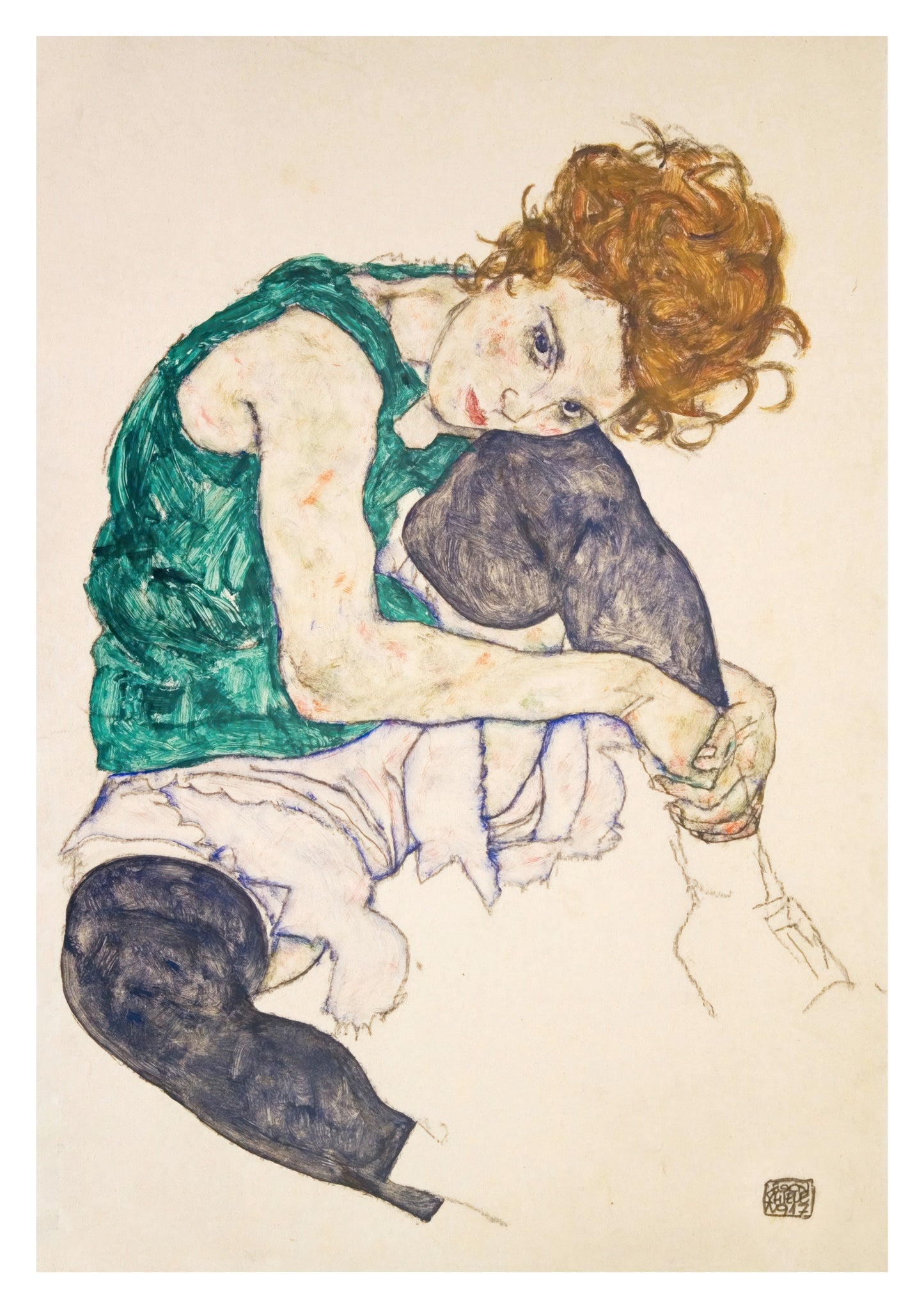 Seated Woman with Legs Drawn Up