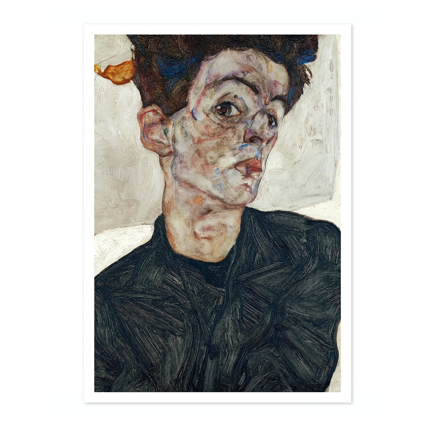 Self-Portrait with Chinese Lantern Plant