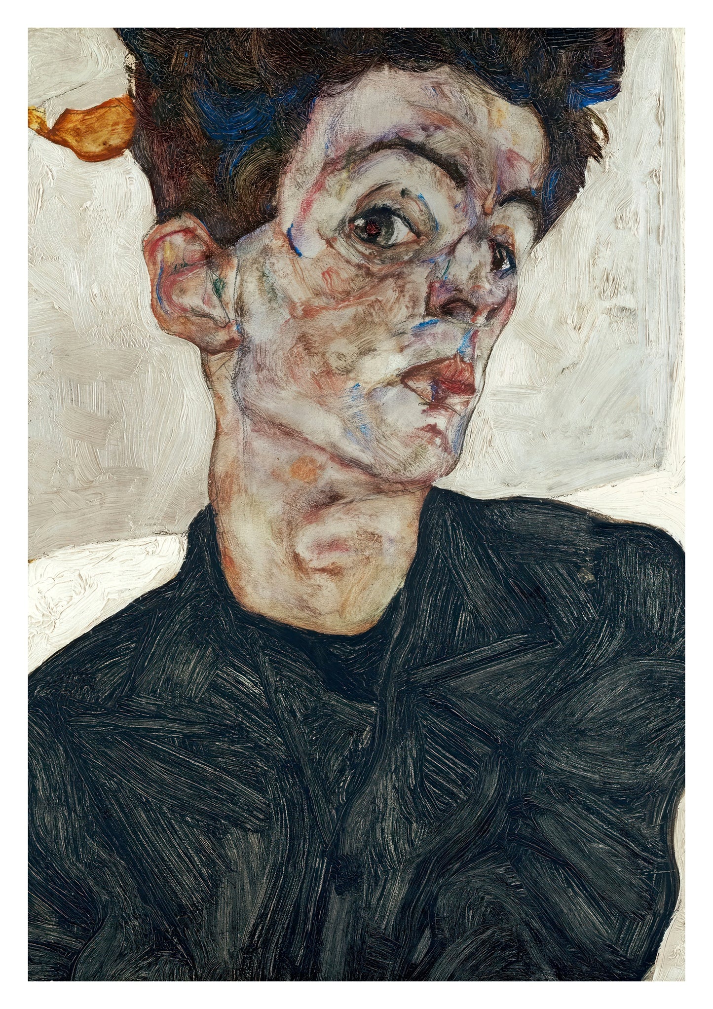 Self-Portrait with Chinese Lantern Plant