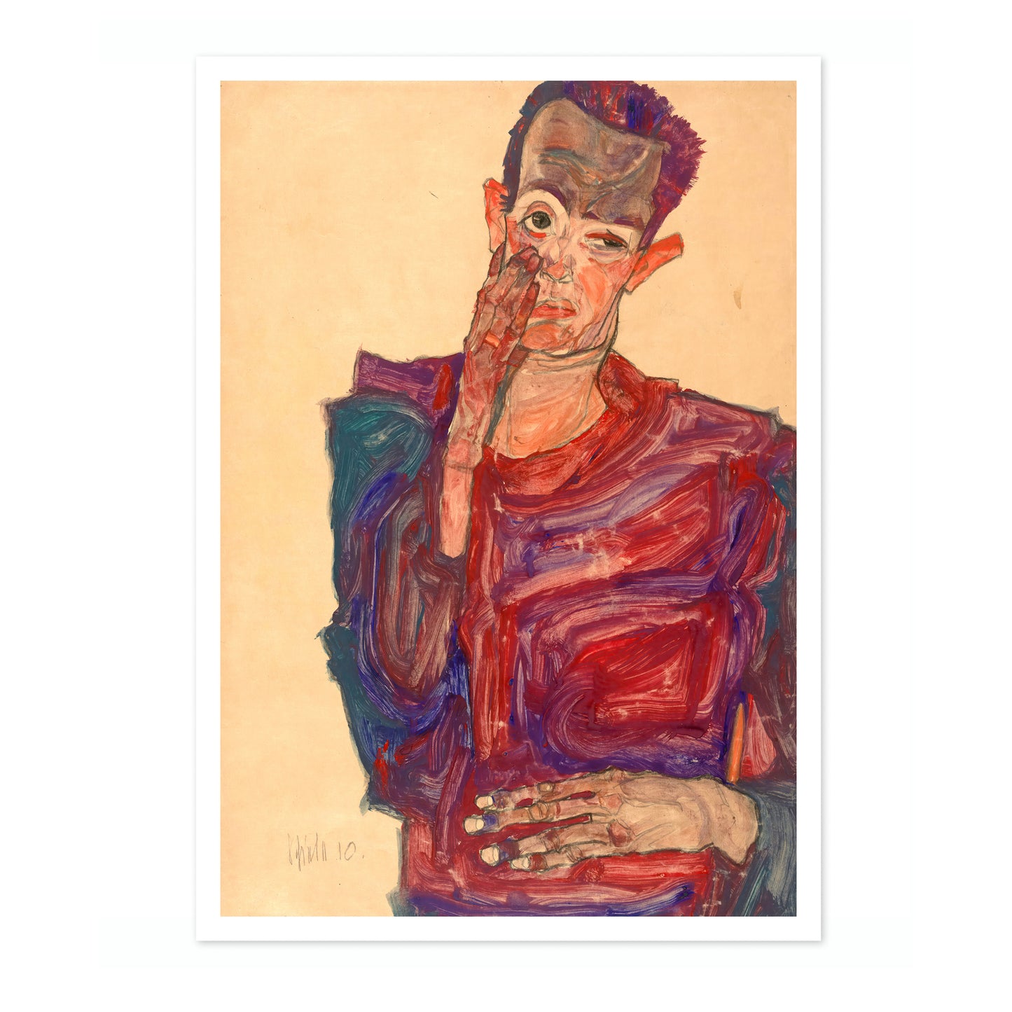 Self-Portrait with Eyelid Pulled Down