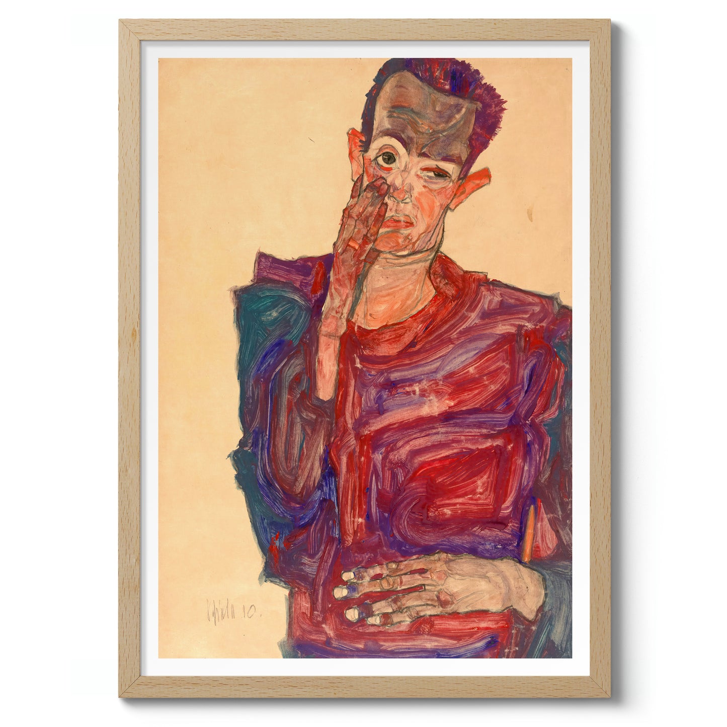 Self-Portrait with Eyelid Pulled Down