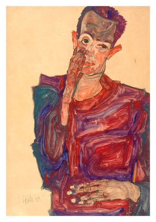 Self-Portrait with Eyelid Pulled Down print