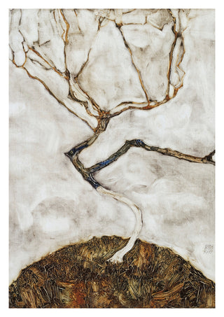 Kleiner Baum im Spätherbst print