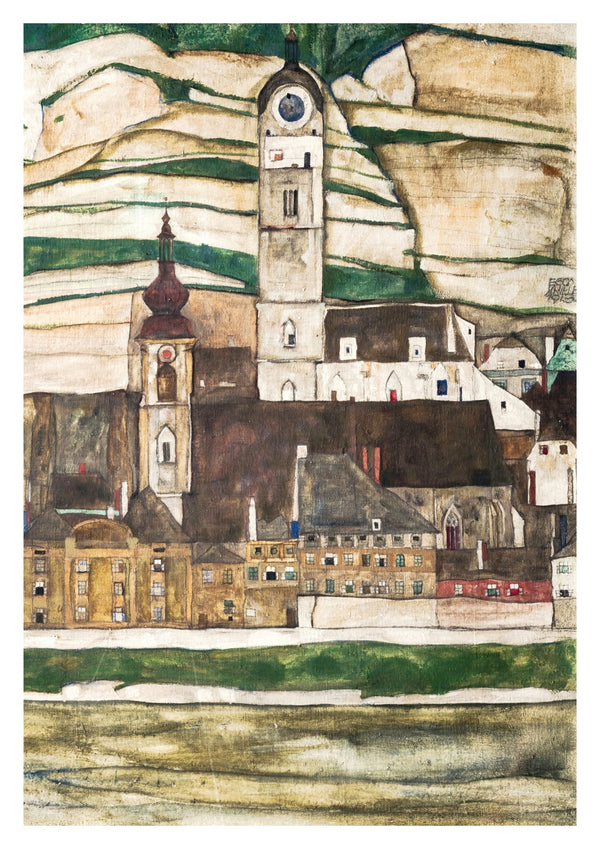 Stein an der Donau, von Süden gesehen