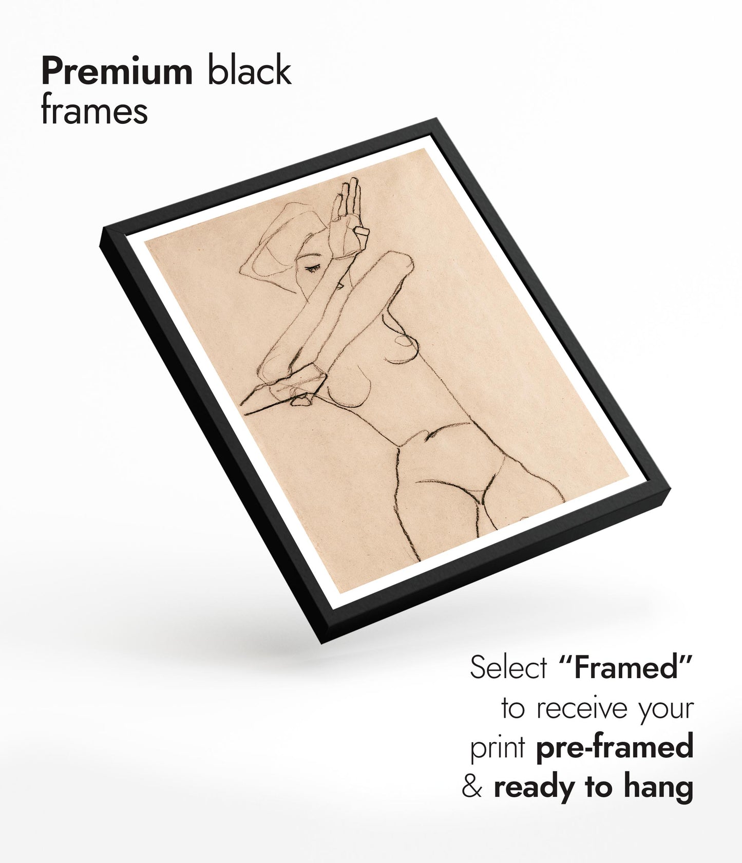 Female Nude with Raised Forearms