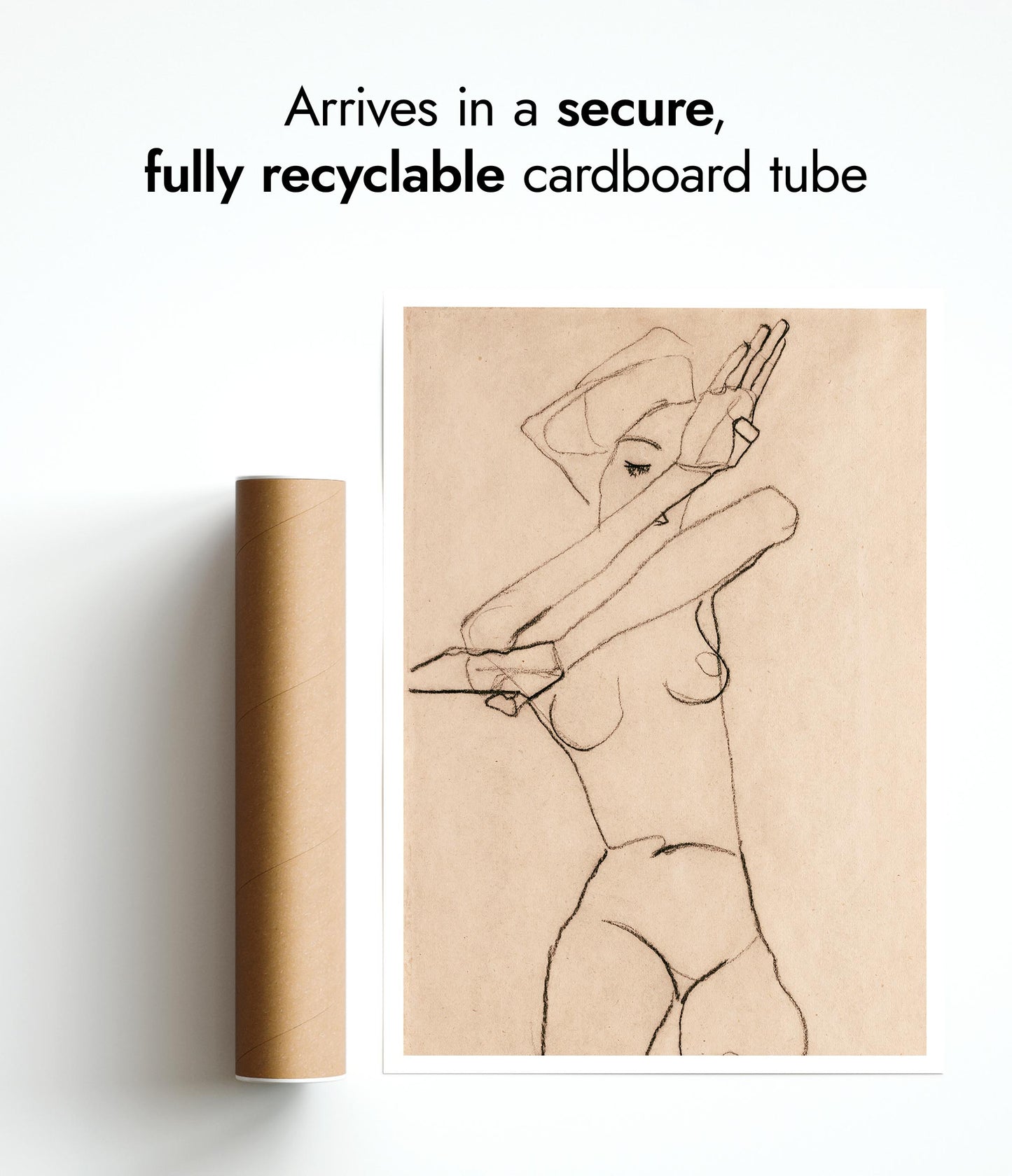 Female Nude with Raised Forearms