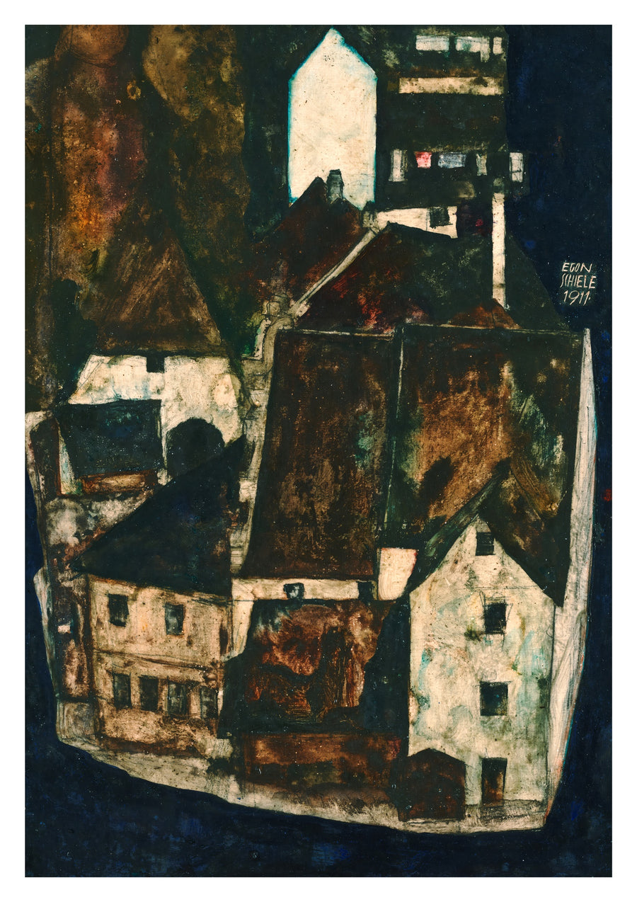 Dode Stad III (Stad aan de Blauwe Rivier) - Print Only frame