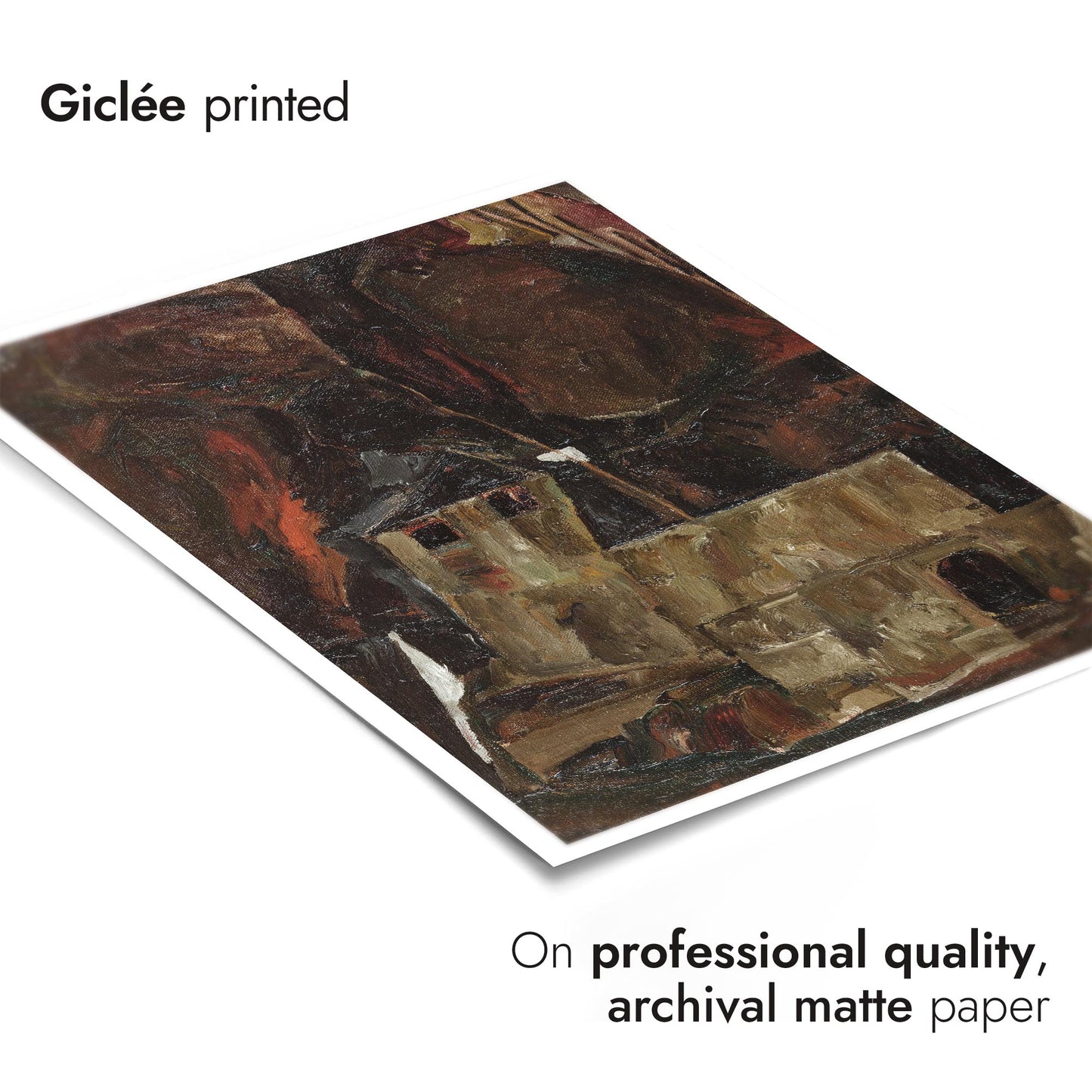 Hus och vägg i kuperad landskap