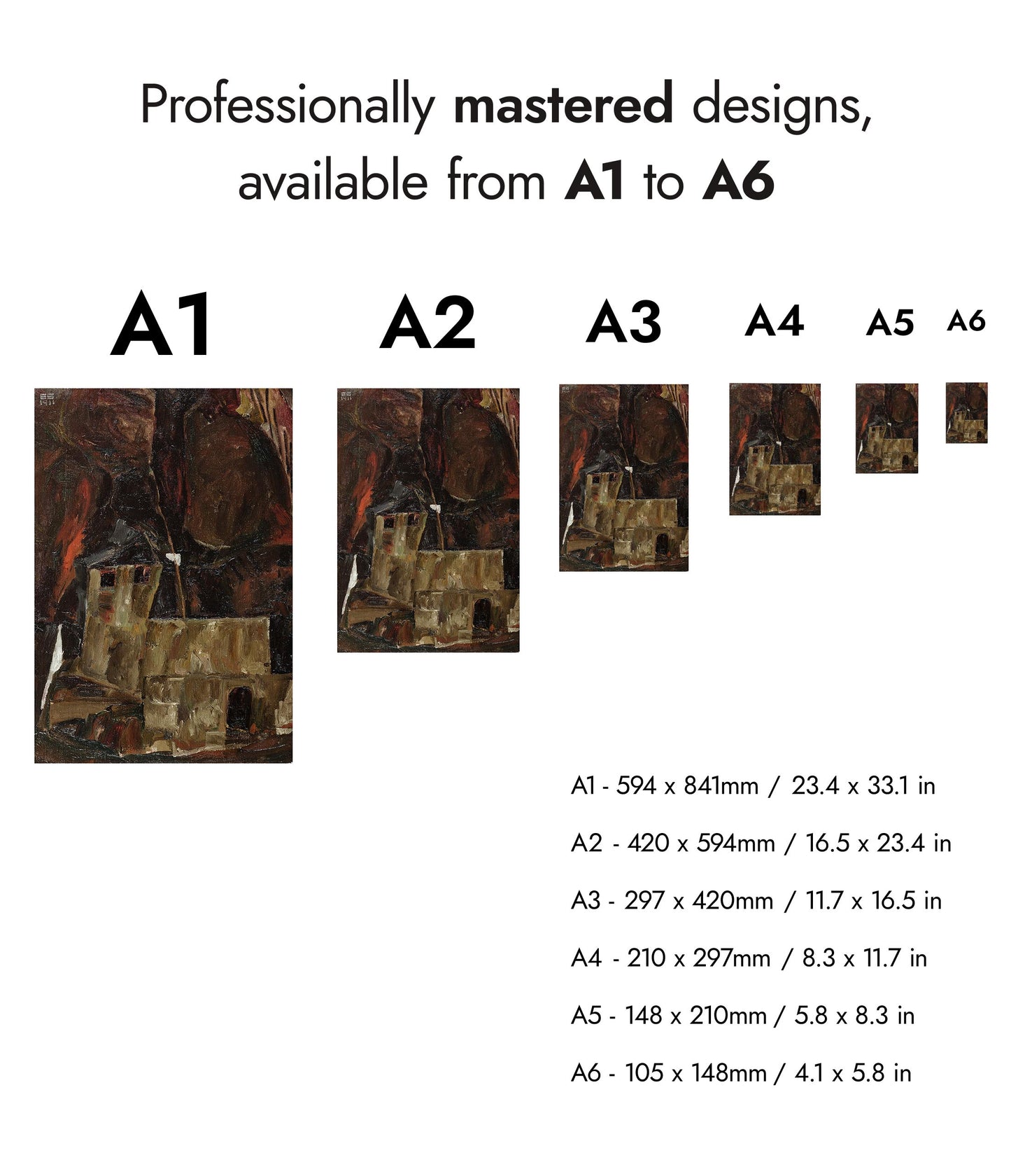 Hus och vägg i kuperad landskap