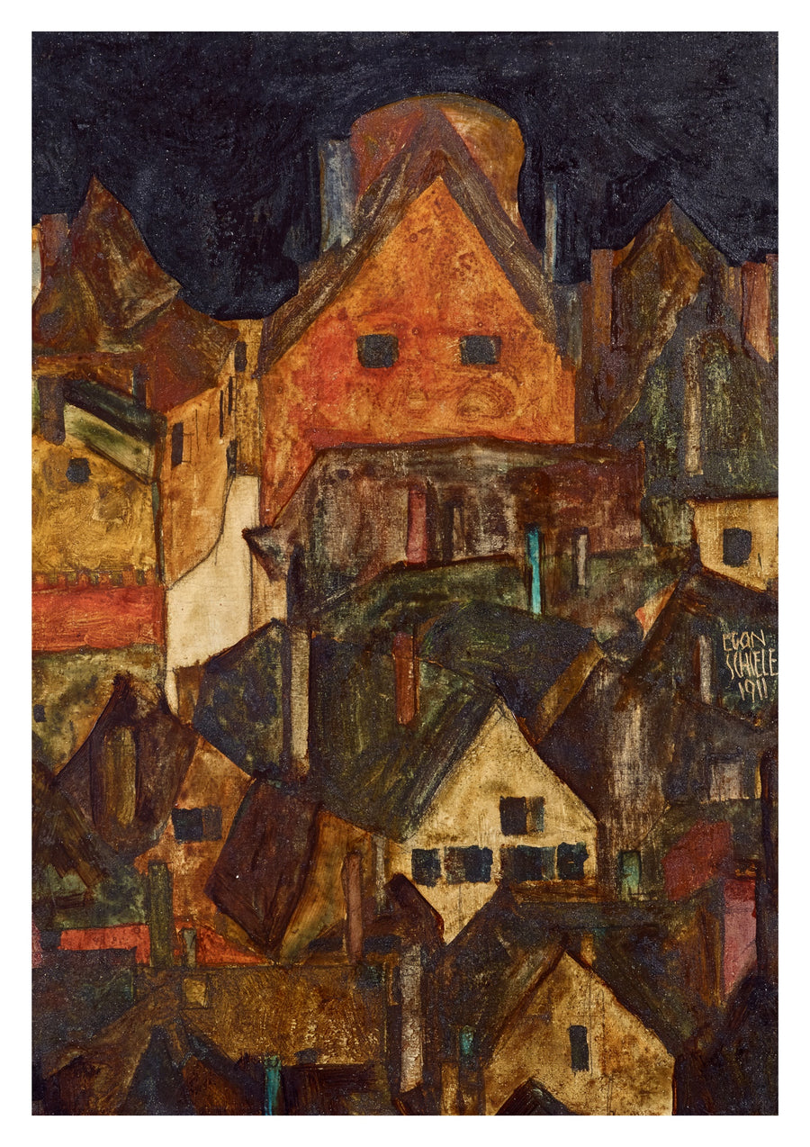 Dode Stad II (Krumau 's Nachts) - Print Only frame