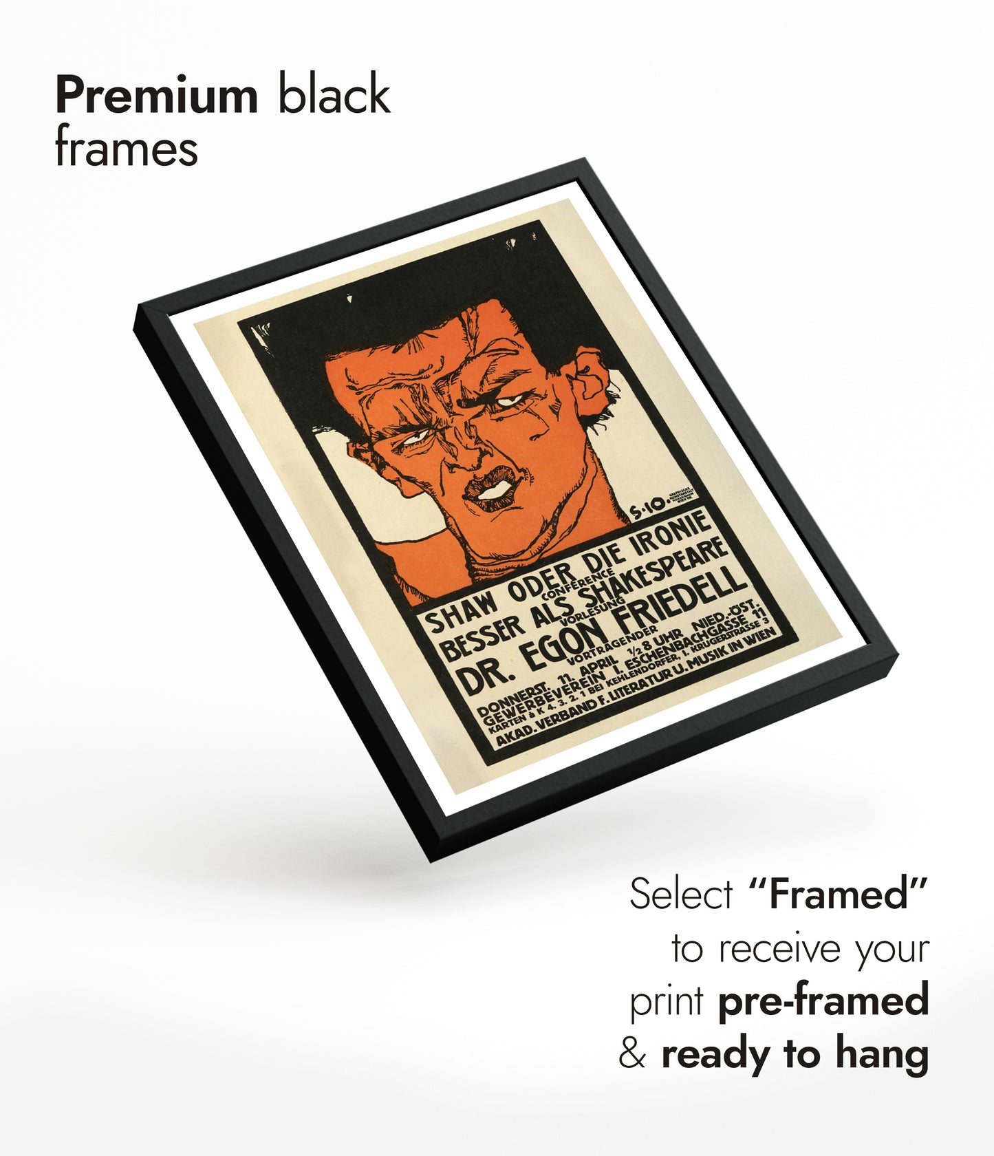 Lecture Poster for Dr. Egon Friedell