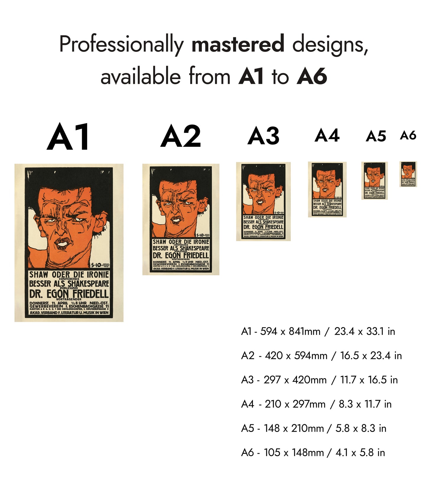 Lecture Poster for Dr. Egon Friedell