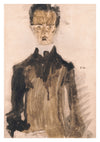 Self-Portrait in Black Garment print