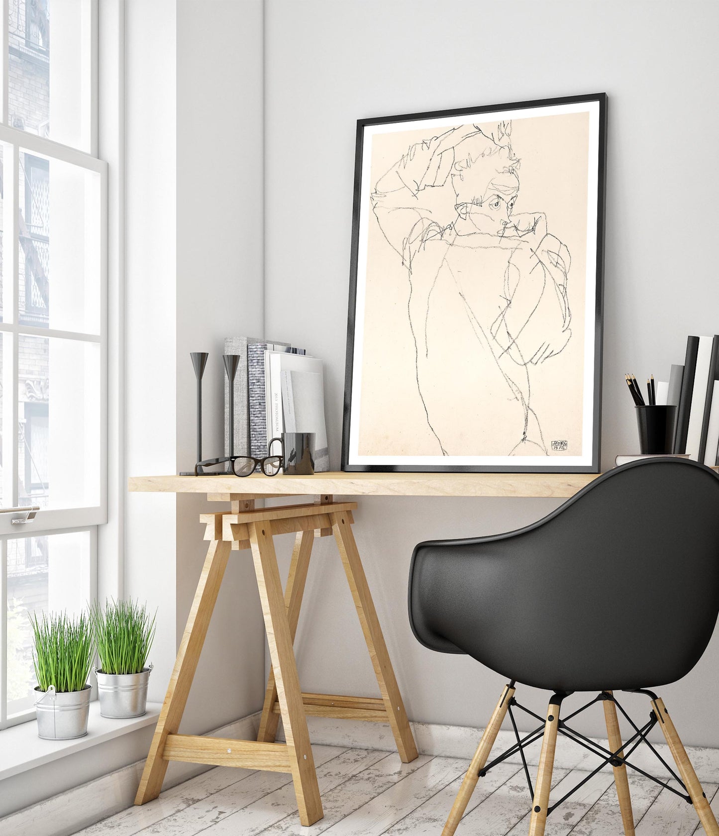 Self-Portrait in Dramatic Pose