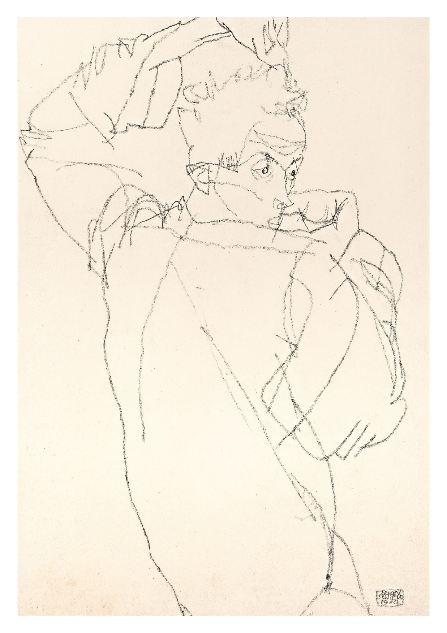 Self-Portrait in Dramatic Pose