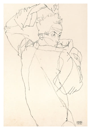 Self-Portrait in Dramatic Pose print