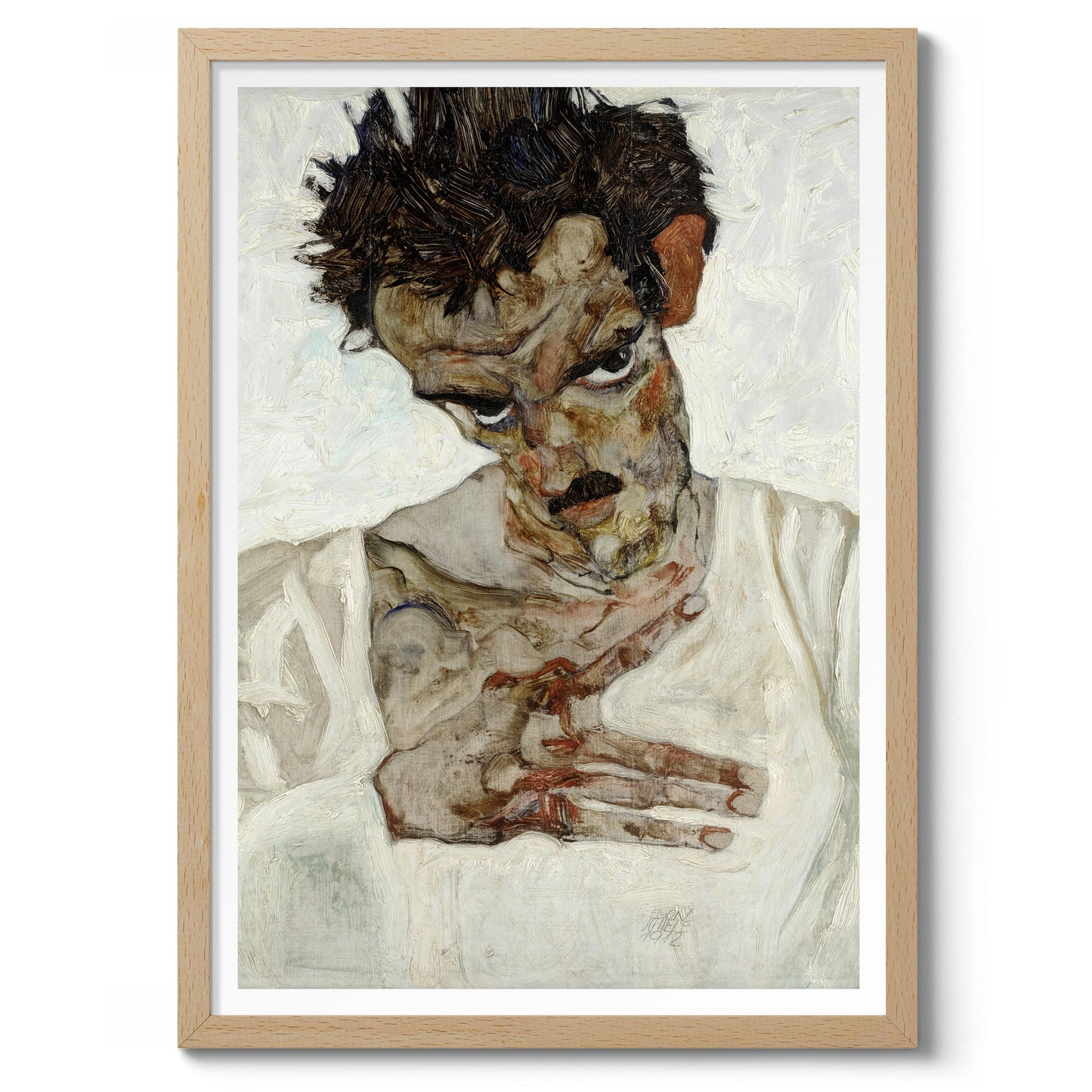 Self-Portrait with Lowered Head