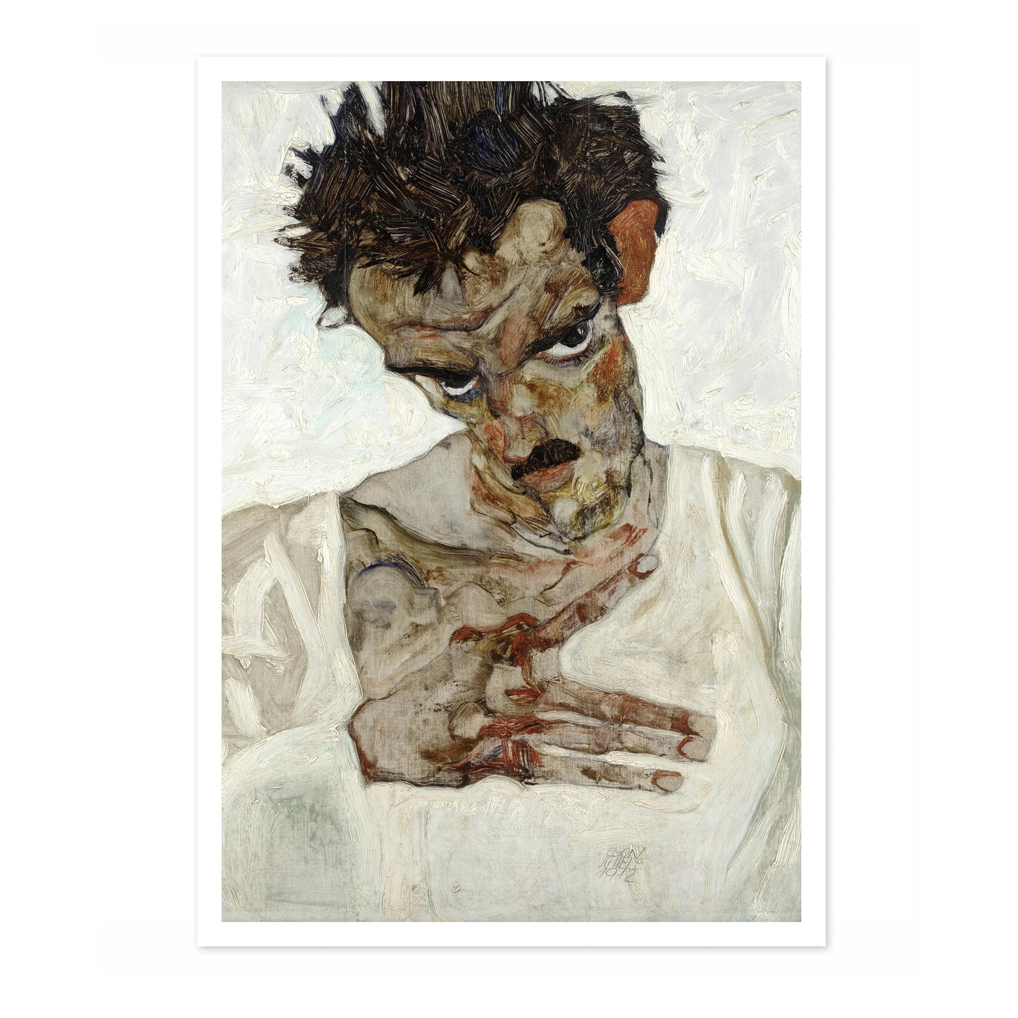 Self-Portrait with Lowered Head