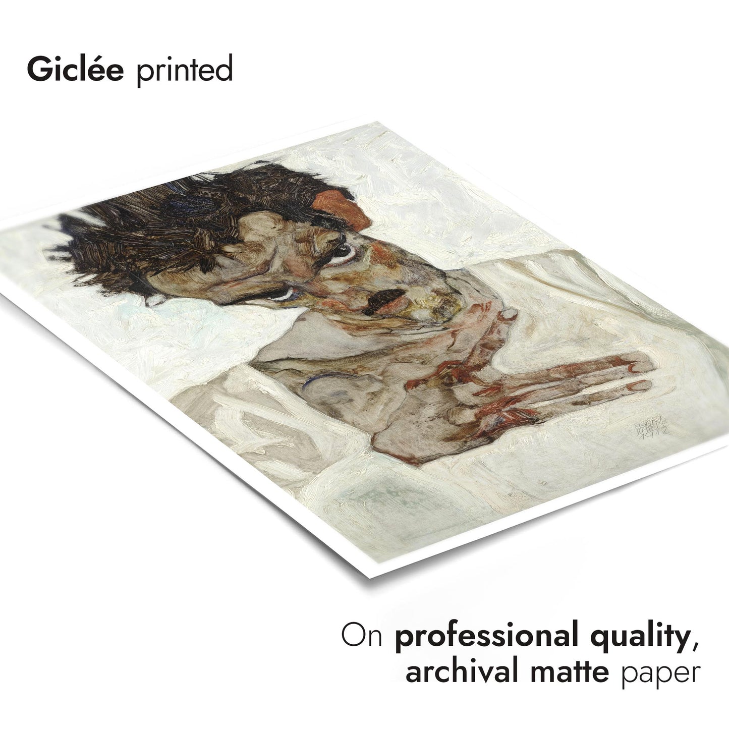 Self-Portrait with Lowered Head