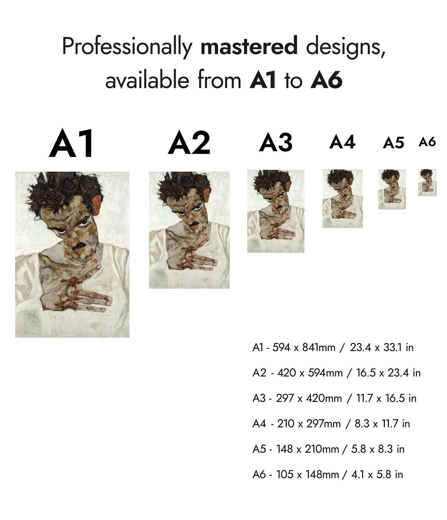 Self-Portrait with Lowered Head