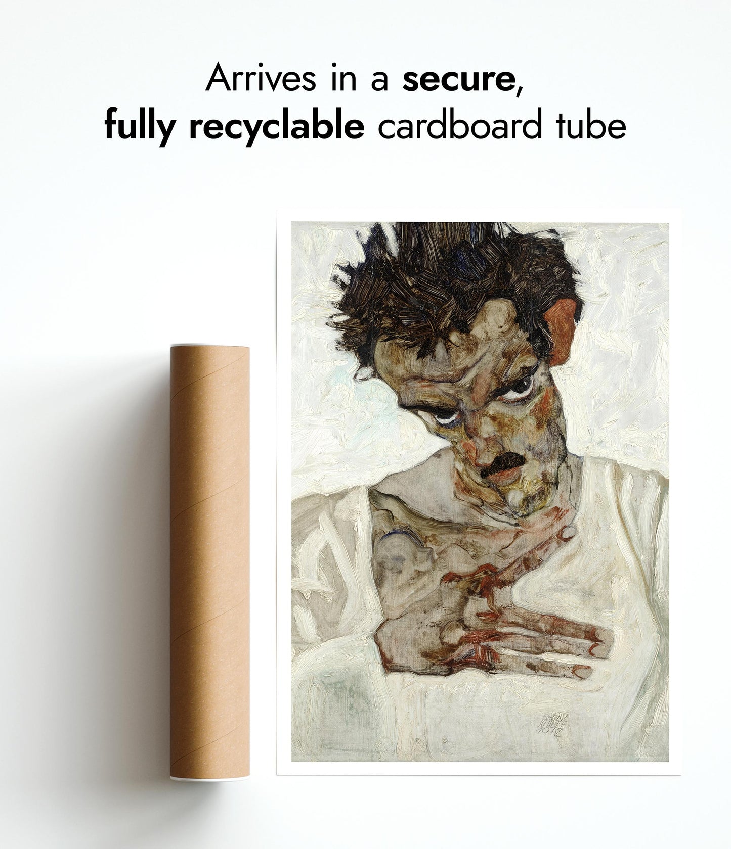 Self-Portrait with Lowered Head