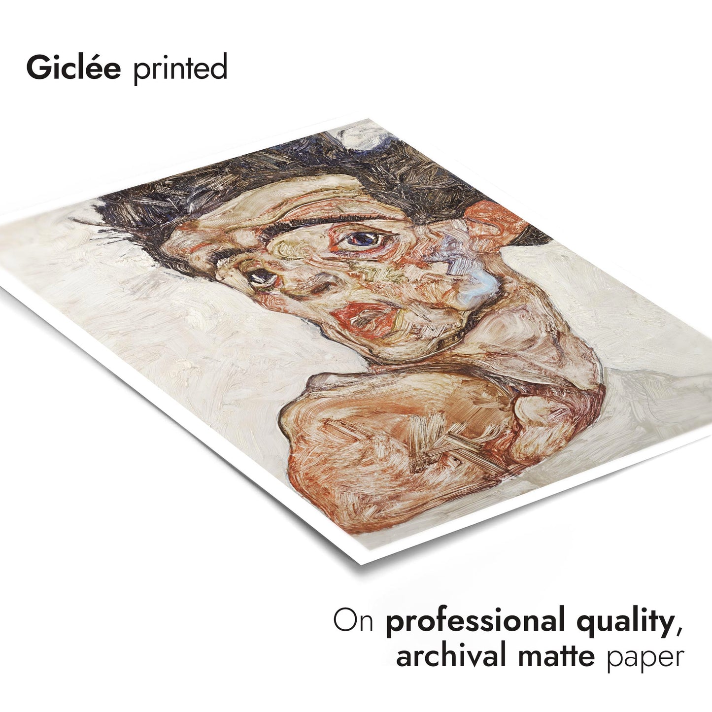 Self-Portrait with Raised Bare Shoulder