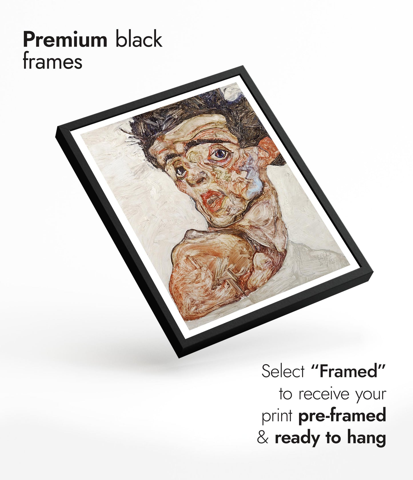 Self-Portrait with Raised Bare Shoulder