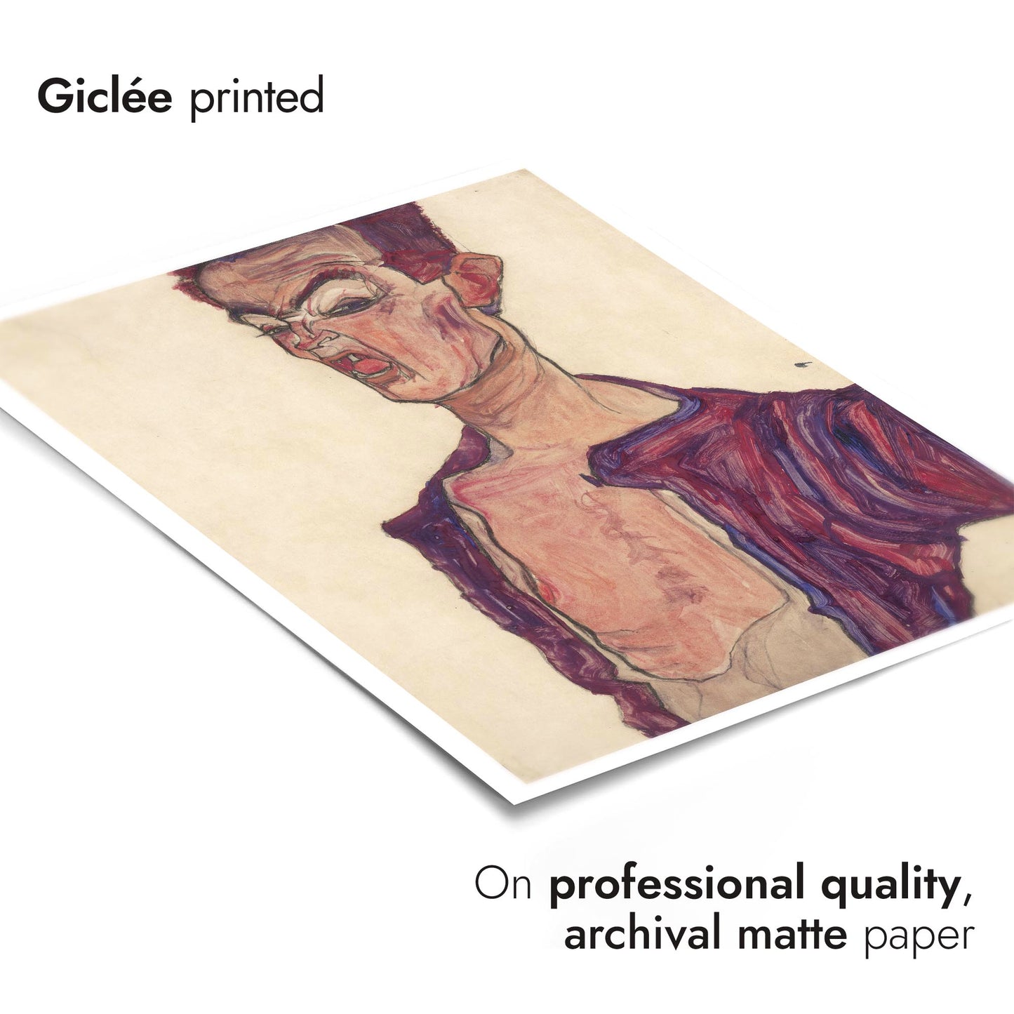 Self-Portrait, Grimacing