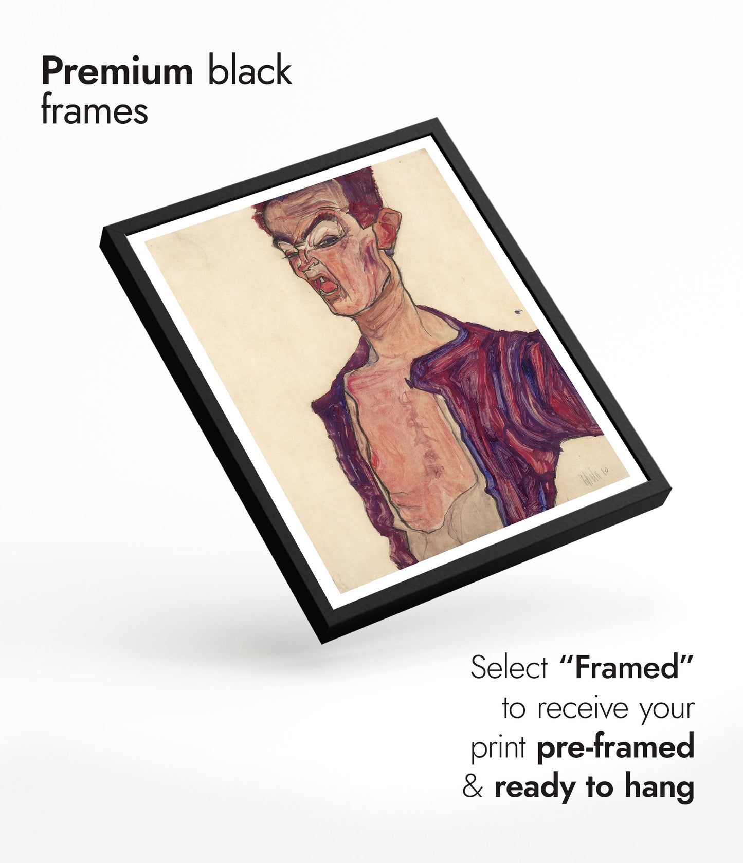 Self-Portrait, Grimacing