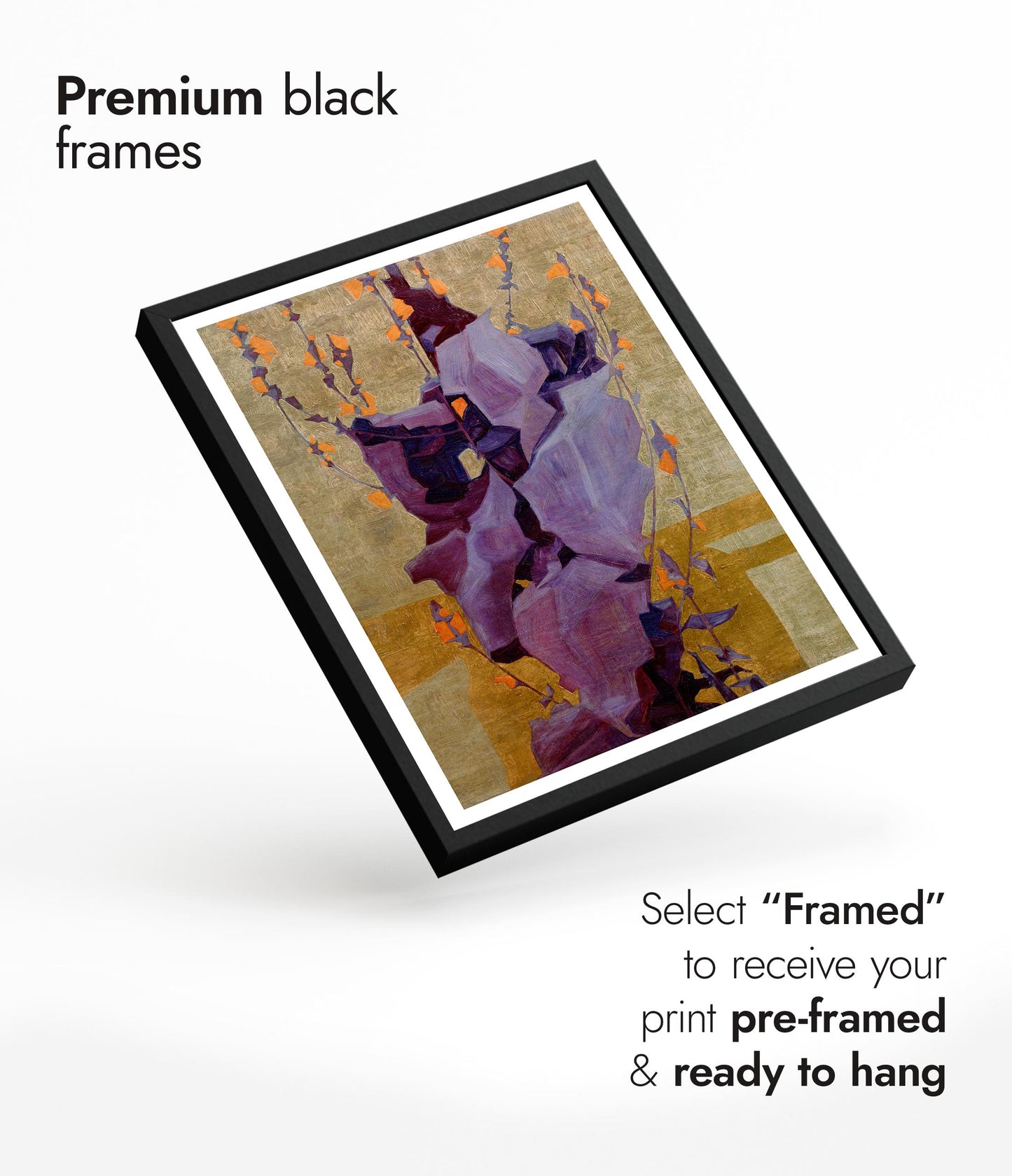 Stylised Flowers in Front of Decorated Background