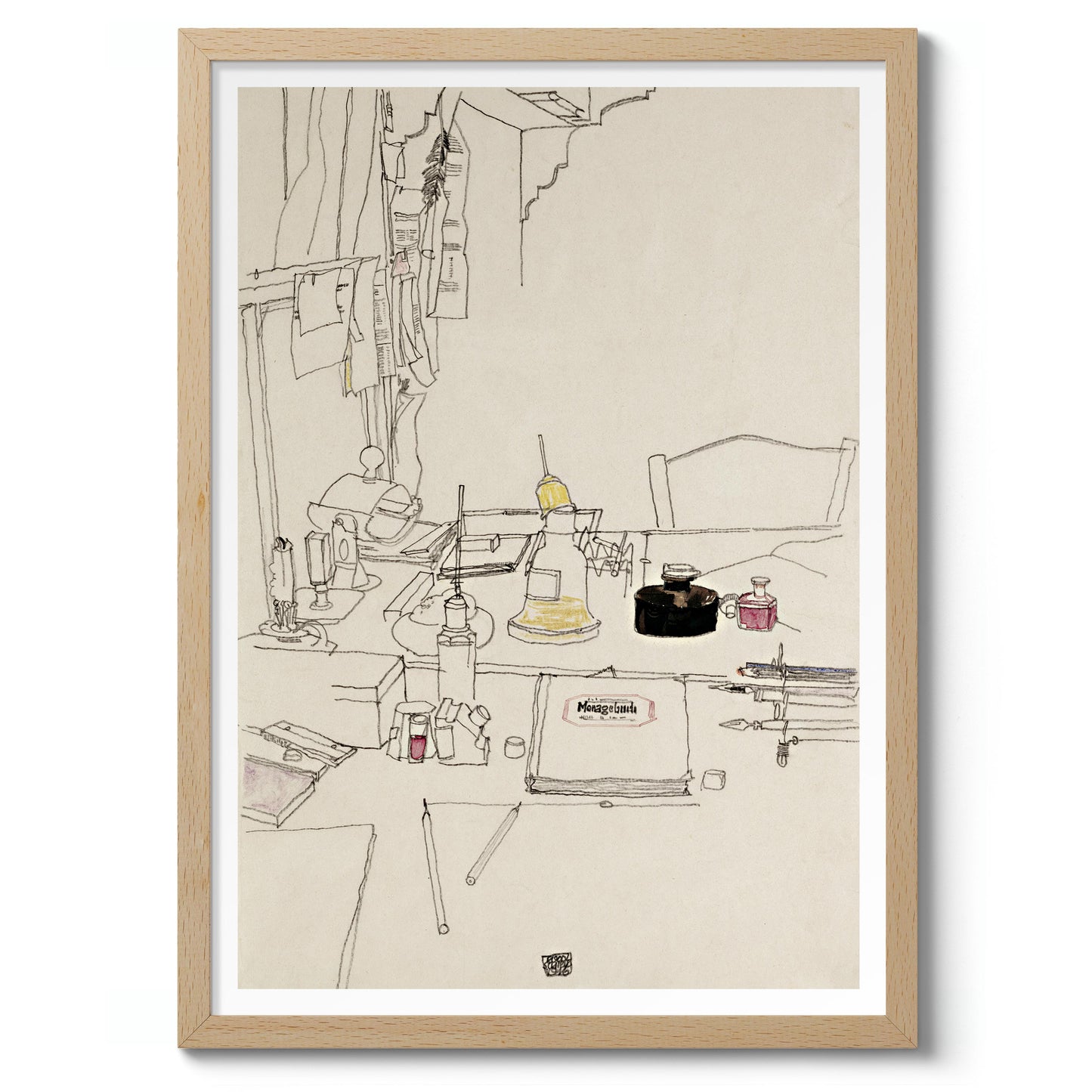 Writing Desk in Prisoner-of-War Camp Muhling