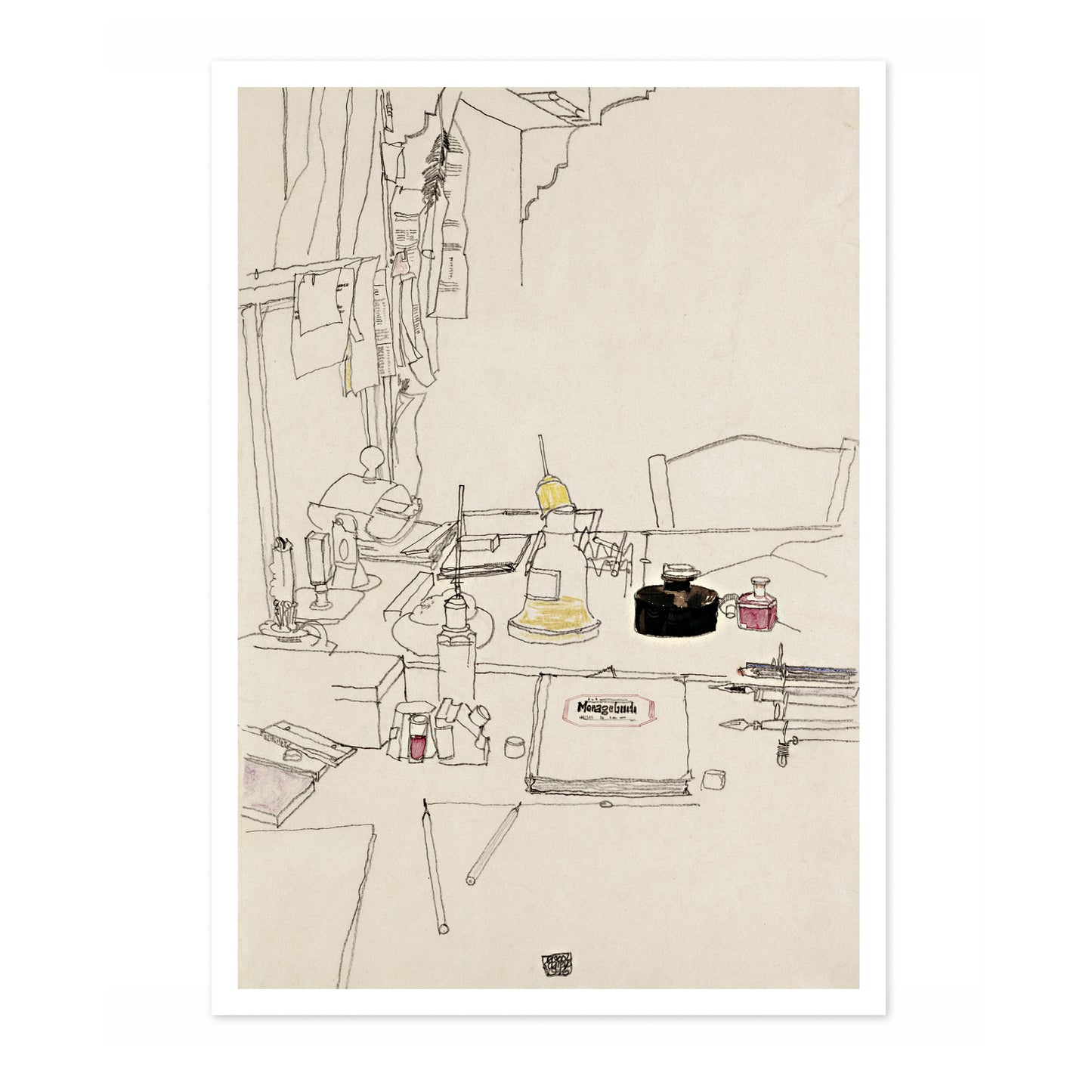 Writing Desk in Prisoner-of-War Camp Muhling