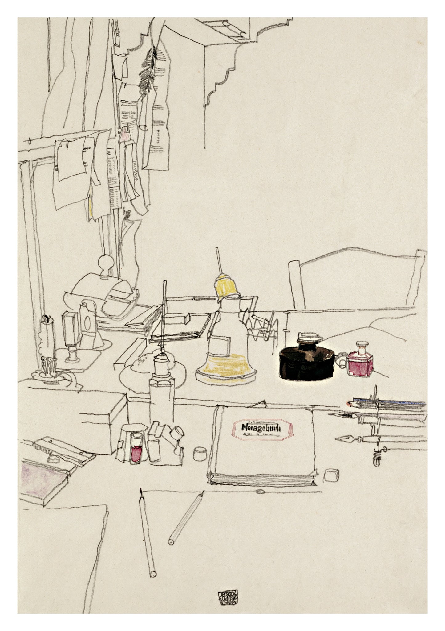 Writing Desk in Prisoner-of-War Camp Muhling