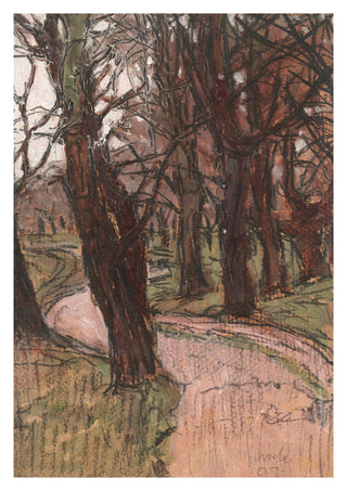 Bossen in de herfst print