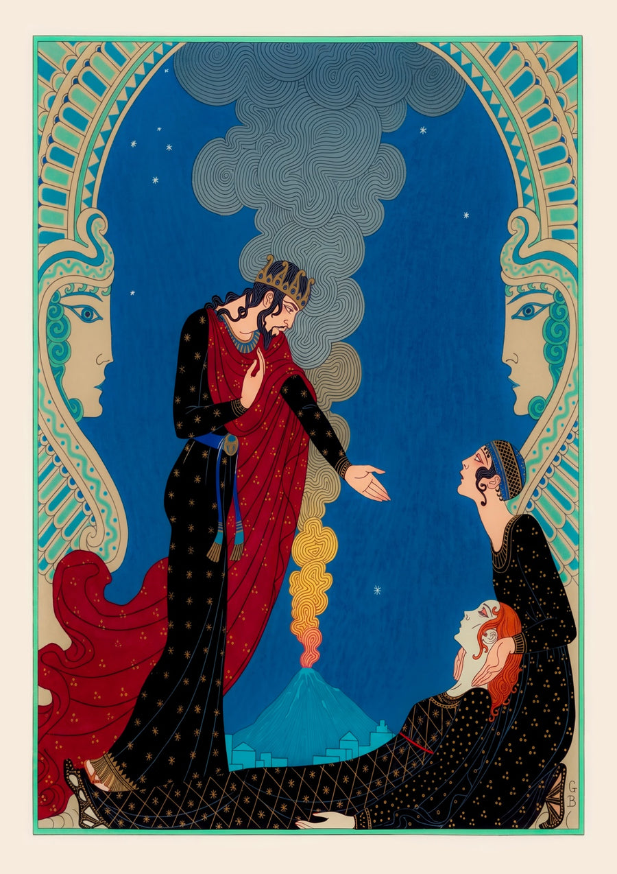 Empedocles and Panthea - Print Only frame