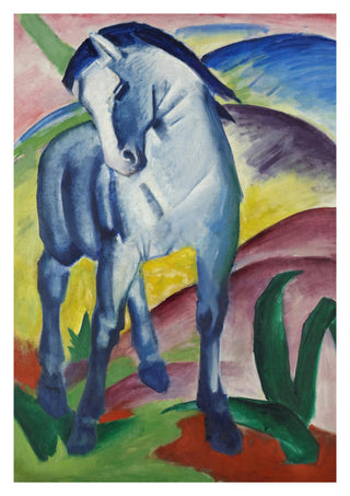 Blue Horse print
