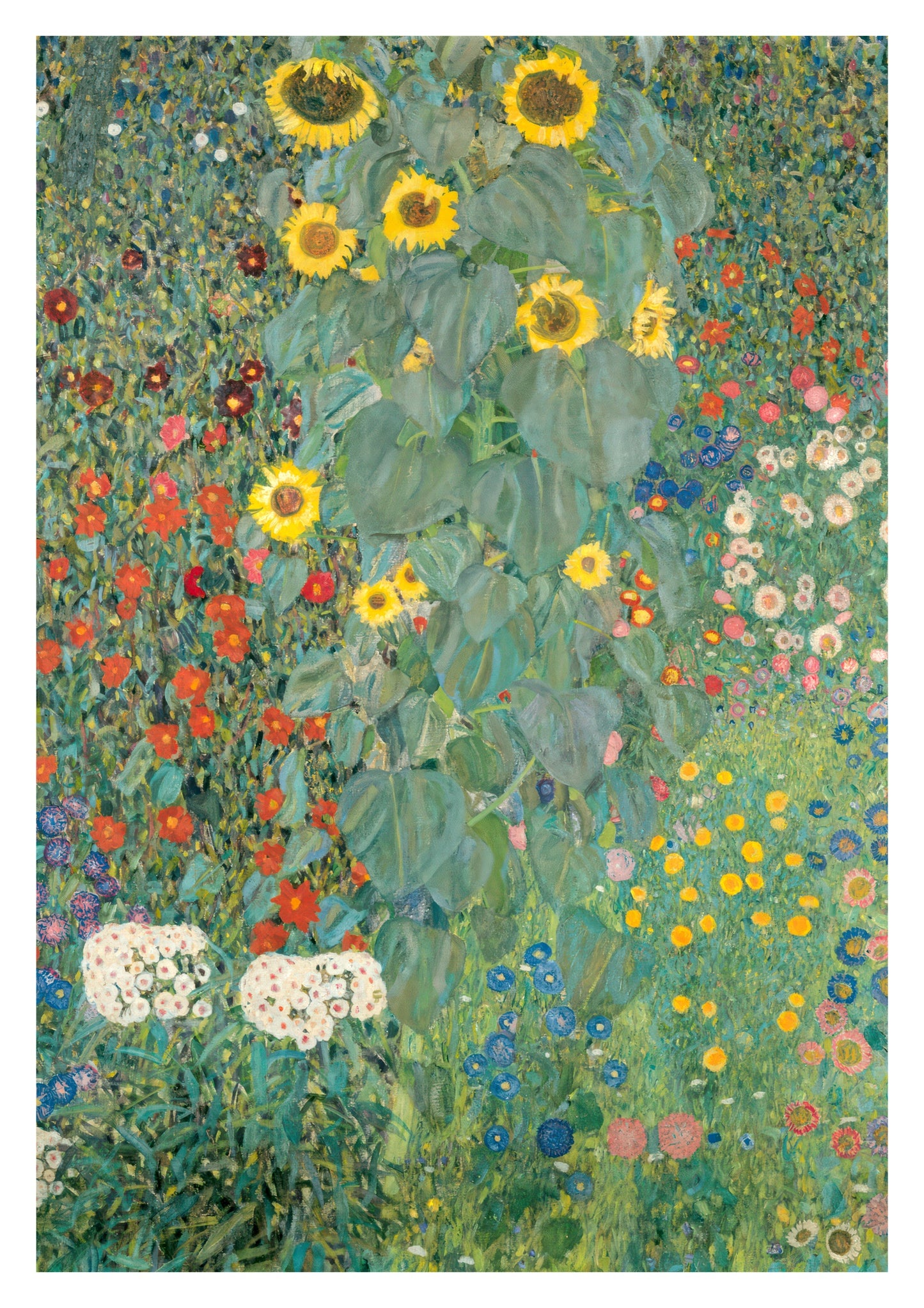 Farm Garden with Sunflowers