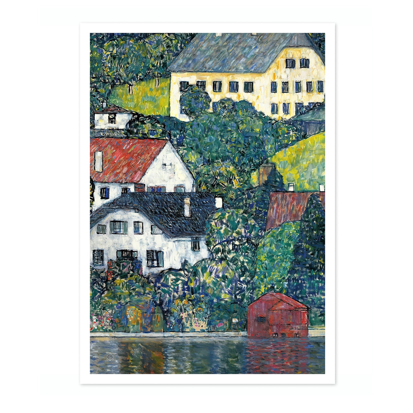 Houses at Unterach on the Attersee