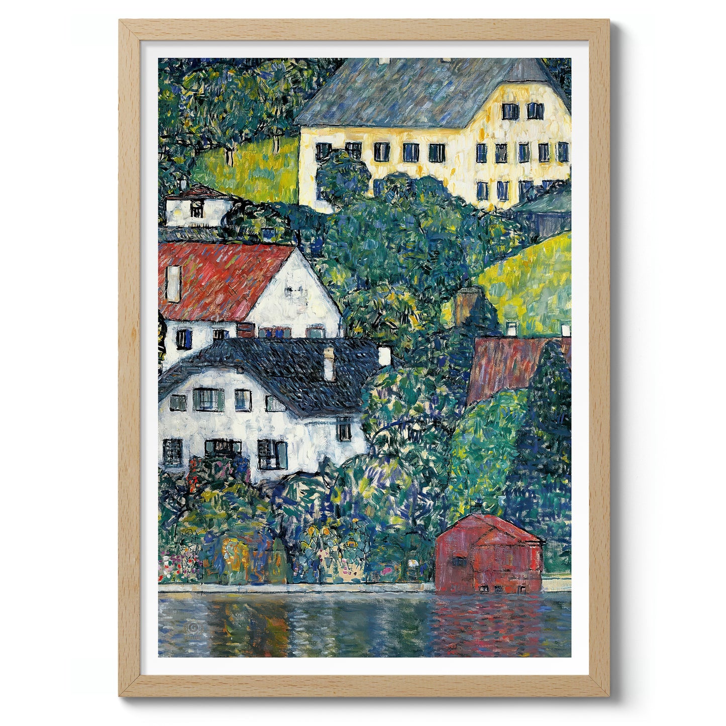 Houses at Unterach on the Attersee