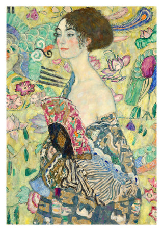 Dame mit Fächer print